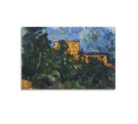 Paul Cézanne-Black Castle Printed Posters Picture Print Canvas Wall Paint Arts Decor Modern Home Artworks Idea 20x30inch(50x75cm)