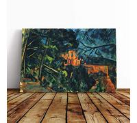 Paul Cezanne Chateau Noir Canvas Print | Gallery Wrapped 30mm Frame Wall Art | 20x14 inches | Ready to Hang | Modern Picture | Living Room Bedroom Lounge Office