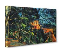 Paul Cezanne Chateau Noir Canvas Print | Gallery Wrapped 30mm Frame Wall Art | 24x16 inches | Ready to Hang | Modern Picture | Living Room Bedroom Lounge Office