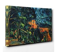 Paul Cezanne Chateau Noir Canvas Print | Gallery Wrapped 30mm Frame Wall Art | 30x20 inches | Ready to Hang | Modern Picture | Living Room Bedroom Lounge Office