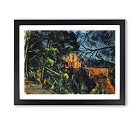Paul Cezanne Chateau Noir Classic Painting Framed Print | A2 Black Framed Wall Art | Ready to Hang | Classic Historical Picture | Living Room Bedroom Lounge Office
