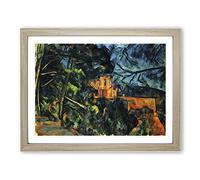 Paul Cezanne Chateau Noir Classic Painting Framed Print | A3 Oak Framed Wall Art | Ready to Hang | Classic Historical Picture | Living Room Bedroom Lounge Office