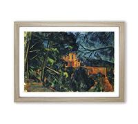 Paul Cezanne Chateau Noir Framed Print | A2 Oak Framed Wall Art | Ready to Hang | Modern Historical Picture | Living Room Bedroom Lounge Office