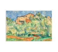 Paul Cezanne - House And Dovecote at Bellevue Style Canvas Poster Wall Art Decor Print Picture Paintings for Living Room Bedroom Decoration Unframe 08x12inch(20x30cm)