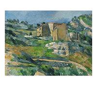 Paul Cezanne Houses In Provence Art Print Canvas Premium Wall Decor Poster Mural