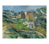 Paul Cezanne Houses In Provence Extra Large Art Print Wall Mural Poster Premium XL