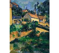 Paul Cezanne La Route Tournante A Montgeroult Art Print Canvas Premium Wall Decor Poster Mural