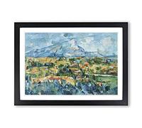 Paul Cezanne Landscape (1) Framed Print | A2 Black Framed Wall Art | Ready to Hang | Modern Historical Picture | Living Room Bedroom Lounge Office