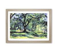 Paul Cezanne Landscape (2) Framed Print | A2 Oak Framed Wall Art | Ready to Hang | Modern Historical Picture | Living Room Bedroom Lounge Office
