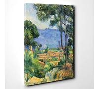 Paul Cezanne Landscape (4) Canvas Print | Gallery Wrapped 30mm Frame Wall Art | 30x20 inches | Ready to Hang | Modern Landscape Picture | Living Room Bedroom Lounge Office