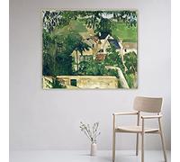 Paul Cezanne《Landscape, Auvers,1873》Canvas Art Oil Painting Artwork Poster Picture Home Decor Canvas Prints 70x100cm Frameless