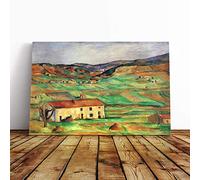 Paul Cezanne Landscape Canvas Wall Art Print 20x14 Inch