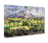 Paul Cezanne Landscape No.7 Canvas Print | Gallery Wrapped 30mm Frame Wall Art | 30x20 inches | Ready to Hang | Impressionist Landscape Picture | Living Room Bedroom Lounge Office