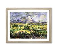 Paul Cezanne Landscape No.7 Classic Painting Framed Print | A2 Oak Framed Wall Art | Ready to Hang | Classic Historical Picture | Living Room Bedroom Lounge Office
