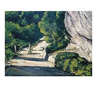 Paul Cezanne Landscape Rocky Mountains Art Print Canvas Premium Wall Decor Poster Mural