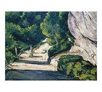 Paul Cezanne Landscape Rocky Mountains Large Wall Art Print Canvas Premium Poster Mural