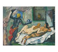 Paul Cezanne Lapres Midi A Naples Afternoon In Naples Large Art Print Poster Wall Decor Premium Mural