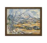 Paul Cezanne Montagne Sainte Victoire Large Framed Art Print Poster Wall Decor 18x24