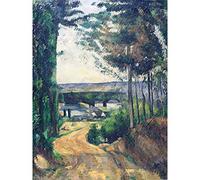Paul Cezanne Road Leading To The Lake Extra Large Wall Art Print Premium Canvas Mural