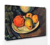 Paul Cezanne Still Life (12) Canvas Print | Gallery Wrapped 30mm Frame Wall Art | 30x20 inches | Ready to Hang | Modern Still Life Picture | Living Room Bedroom Lounge Office