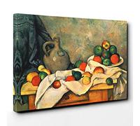 Paul Cezanne Still Life (2) Canvas Print | Gallery Wrapped 30mm Frame Wall Art | 30x20 inches | Ready to Hang | Modern Still Life Picture | Living Room Bedroom Lounge Office