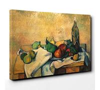 Paul Cezanne Still Life (5) Canvas Print | Gallery Wrapped 30mm Frame Wall Art | 30x20 inches | Ready to Hang | Modern Still Life Picture | Living Room Bedroom Lounge Office