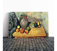 Paul Cezanne Still Life (7) Canvas Print | Gallery Wrapped 30mm Frame Wall Art | 20x14 inches | Ready to Hang | Modern Still Life Picture | Living Room Bedroom Lounge Office