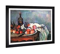 Paul Cezanne Still Life Framed Wall Art Print A2 Black