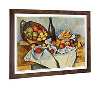 Paul Cezanne Still Life Framed Wall Art Print A2 Walnut