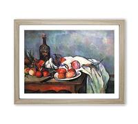 Paul Cezanne Still Life No.13 Classic Painting Framed Print | A2 Oak Framed Wall Art | Ready to Hang | Classic Historical Picture | Living Room Bedroom Lounge Office