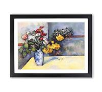 Paul Cezanne Still Life No.6 Classic Painting Framed Print | A3 Black Framed Wall Art | Ready to Hang | Classic Historical Picture | Living Room Bedroom Lounge Office
