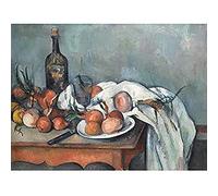 Paul Cezanne Still Life With Onions Art Print Canvas Premium Wall Decor Poster Mural