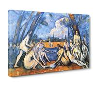Paul Cezanne The Bathers No.2 Canvas Print | Gallery Wrapped 30mm Frame Wall Art | 24x16 inches | Ready to Hang | Impressionist Picture | Living Room Bedroom Lounge Office