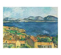 Paul Cezanne The Bay Of Marseilles Seen From Lestaque Art Print Canvas Premium Wall Decor Poster Mural