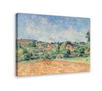 Paul Cezanne,The Bellevue Plain The Red Earth Canvas Art Wall Decor Posters Home Bar Restaurant Garage Cafe Logo Gifts 16x24inch(40x60cm)
