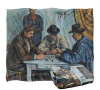 Paul Cezanne The Card Players Silky Touch Super Soft Throw Blanket 152 X 127 Cm