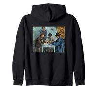 Paul Cezanne The Card Players Zip Hoodie