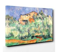 Paul Cezanne The Farm of Bellevue Canvas Print | Gallery Wrapped 30mm Frame Wall Art | 30x20 inches | Ready to Hang | Modern Picture | Living Room Bedroom Lounge Office