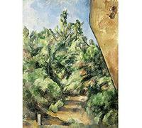 Paul Cezanne The Red Rock Art Print Canvas Premium Wall Decor Poster Mural