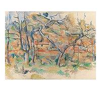 Paul Cezanne Traer Og Hus Provence Unframed Wall Art Print Poster Home Decor Premium