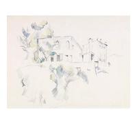 Paul Cezanne View Of The Chateau Noir Large Art Print Poster Wall Decor Premium Mural