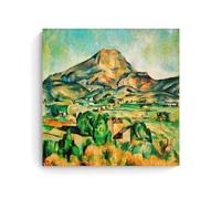 Paul Cezanne Works《Mont Sainte-Victoire》Printing Posters Fashion Canvas Painting Wall Art Hanging Picture Prints for Home Interior Decor 24x24inch(60x60cm)