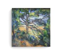 Paul Cezanne Works《The Great Pine》Printing Posters Aesthetic Canvas Wall Art Prints Modern Room Decoration for Household Space 24x24inch(60x60cm)