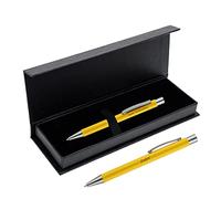 Paul Clover Personalised Engraved Aluminium Ballpoint Pen with Graphite Finish in a Gift Box - Elegant Gift Idea for Your Loved Ones, Men and Women - Enter Your Custom Text