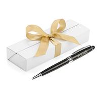 Paul Clover Personalised Engraved Ballpoint Pen In A Gift Box - Personalised Gifts For Anniversary Or Any Gift Idea, Gifts For Men, Gifts For Woman - Enter Your Custom Text (Black)