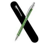 Paul Clover Personalised Engraved Ballpoint Pen, Personalised Gifts For Men and Women - Enter Your Custom Engraving (Green)