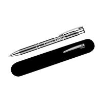 Paul Clover Personalised Engraved Ballpoint Pen with Medium Point - Refill Options - Lacquered Aluminium Finish -10 Colours - Optional Velvet Pouch or Gift Box - Gift for Men, Women, Christmas