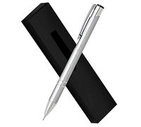 Paul Clover Personalised Engraved Elegant Metal Pencil Gift Boxed, Personalised Gifts For Anniversary Or Any Gift Idea - Enter Your Custom Text (Silver)