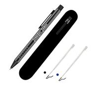 Paul Clover Personalised Engraved Retractable Metal Ballpen - Ergonomic Grip with Multiple colours to choose from - Unique White Custom Engraving - Beautiful Gift Box and Velvet Pouch options