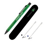 Paul Clover Personalised Engraved Retractable Metal Ballpen - Ergonomic Grip with Multiple colours to choose from - Unique White Custom Engraving - Beautiful Gift Box and Velvet Pouch options